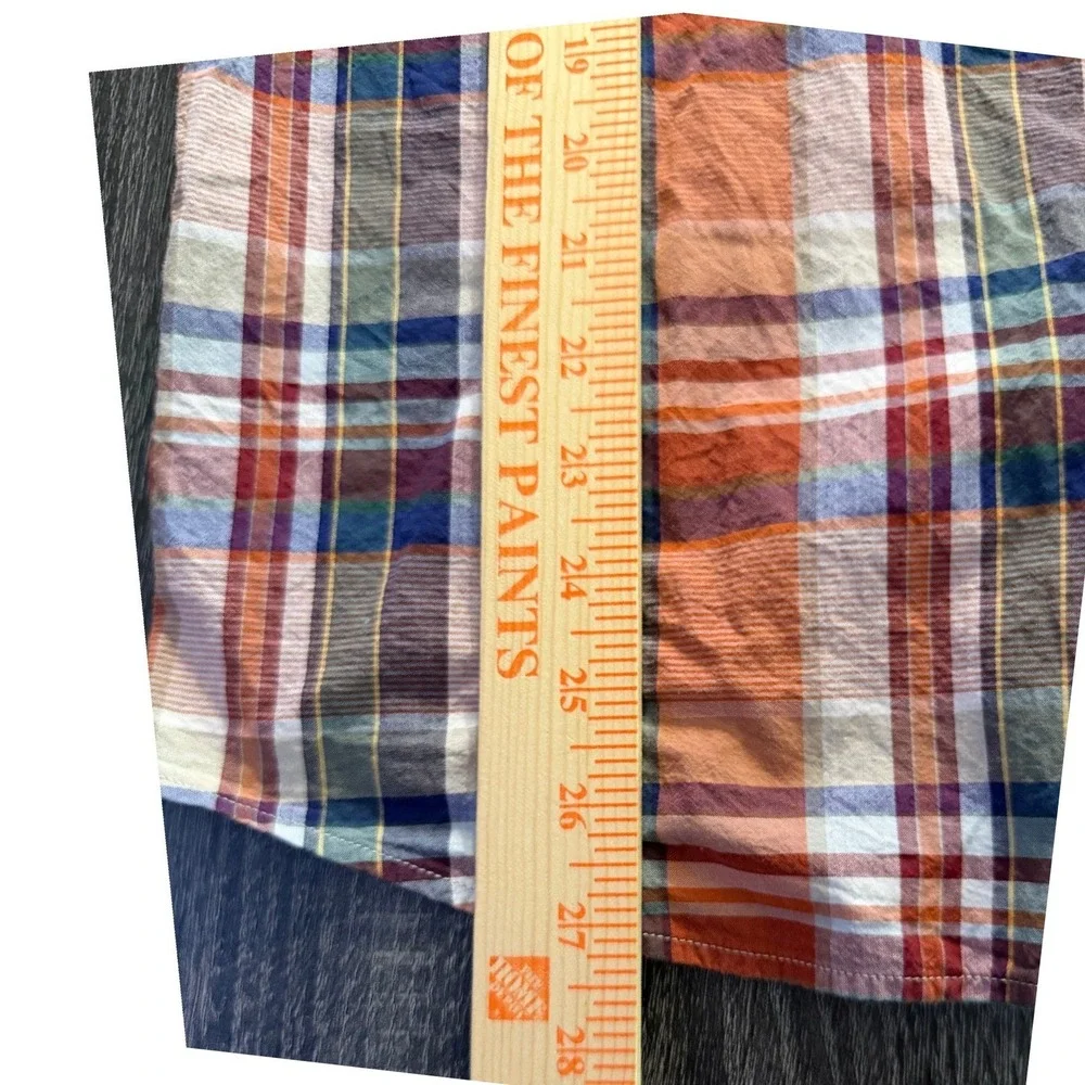 Banana Republic Mens Slim Fit Plaid Button Down Shirt Size M Preppy Collegiate